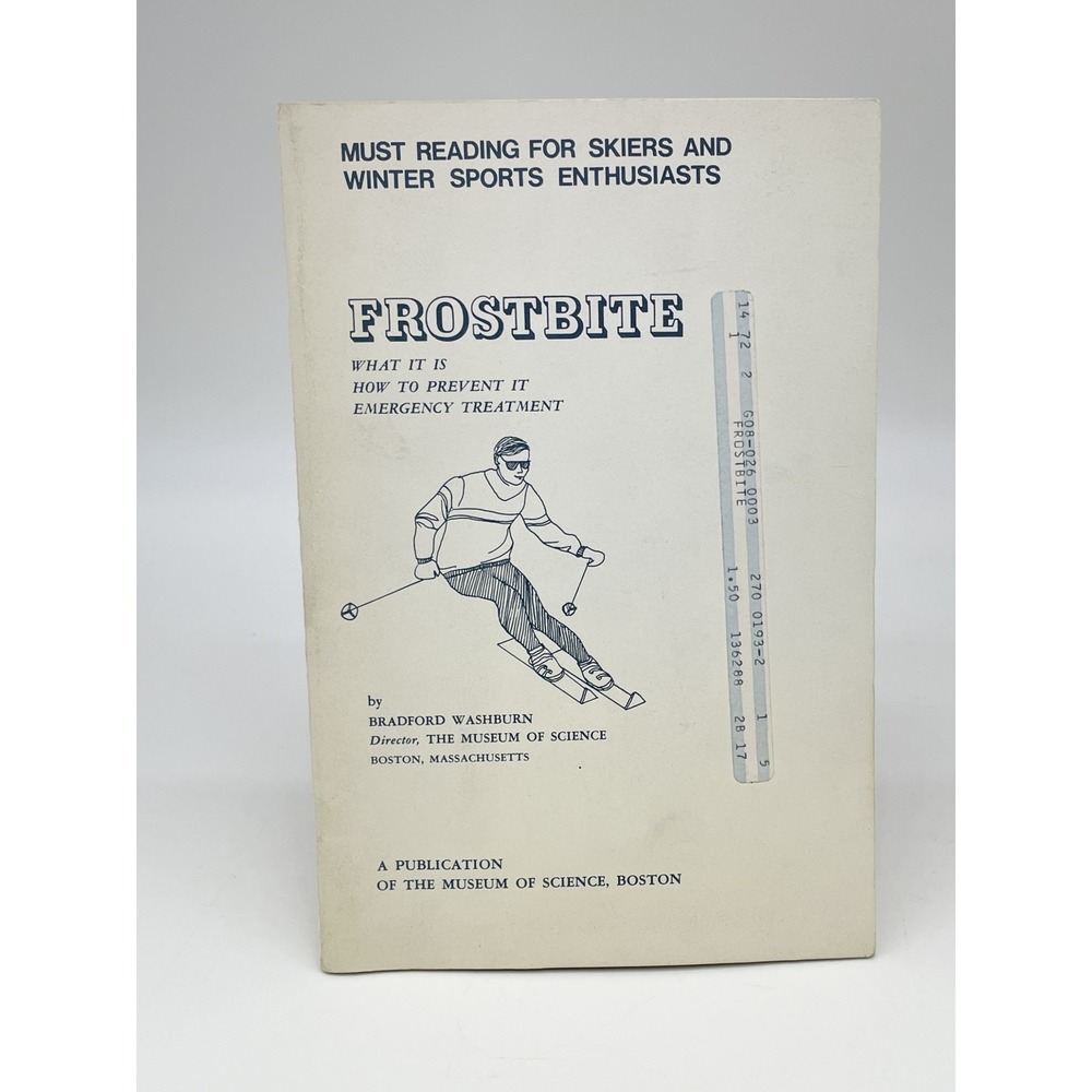 Frostbite Bradford Washburn 1975 Sixth Printing Ski Mountaineering Booklet